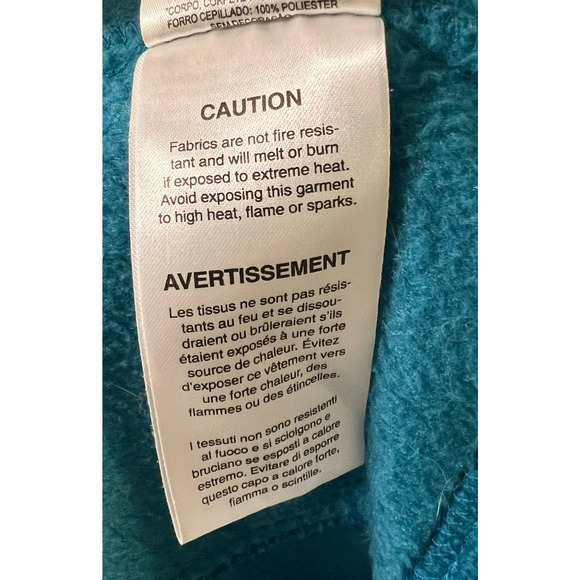 Columbia Benton Springs Full Zip Fleece Size Large Teal Turquoise - Picture 7 of 8